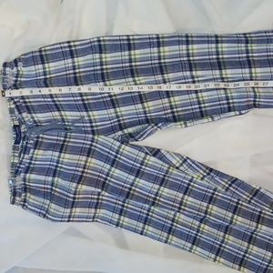 Tommy Hilfiger- BLUE and GREEN plaid pajama pants sz large.